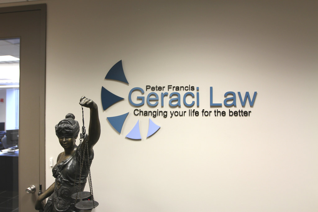 Acrylic logo and letters for law office