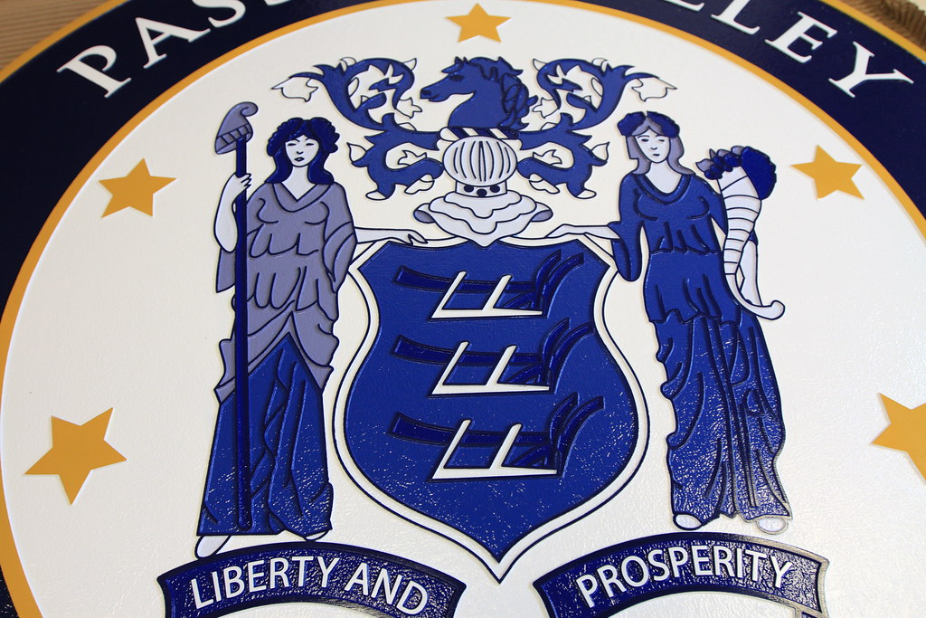 Full color aluminum school seal plaque