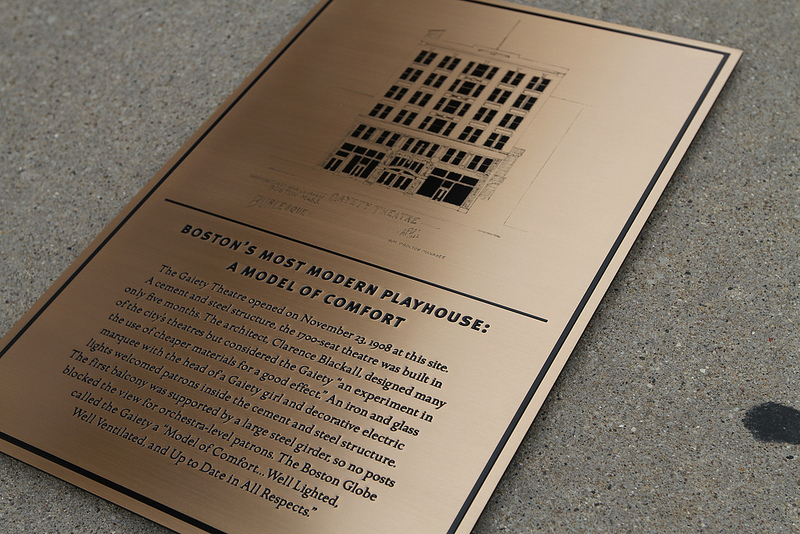 gaiety plaque