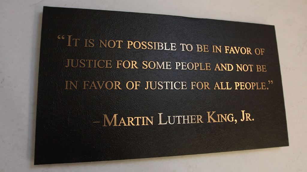 Martin Luther King Jr Bronze Dedication Plaque
