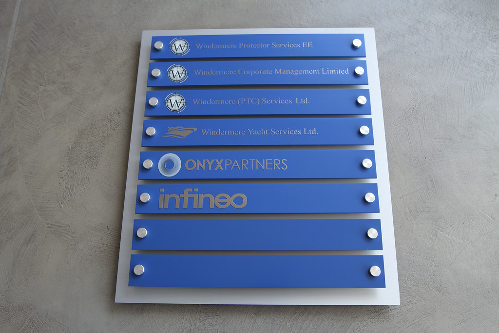 Metal Wayfinding / Directory Panel Sign Metal Wayfinding / Directory Panel Sign