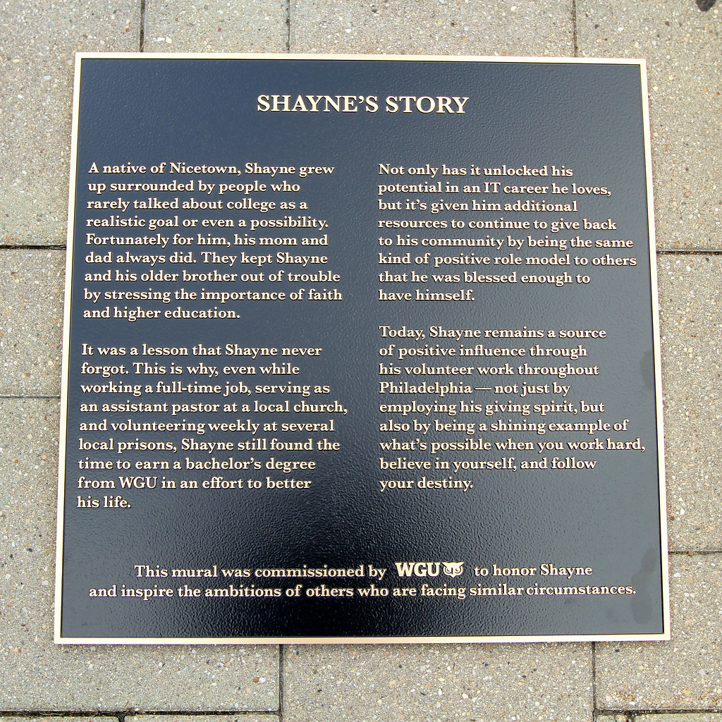 Mural Dedication bronze plaque for WGU