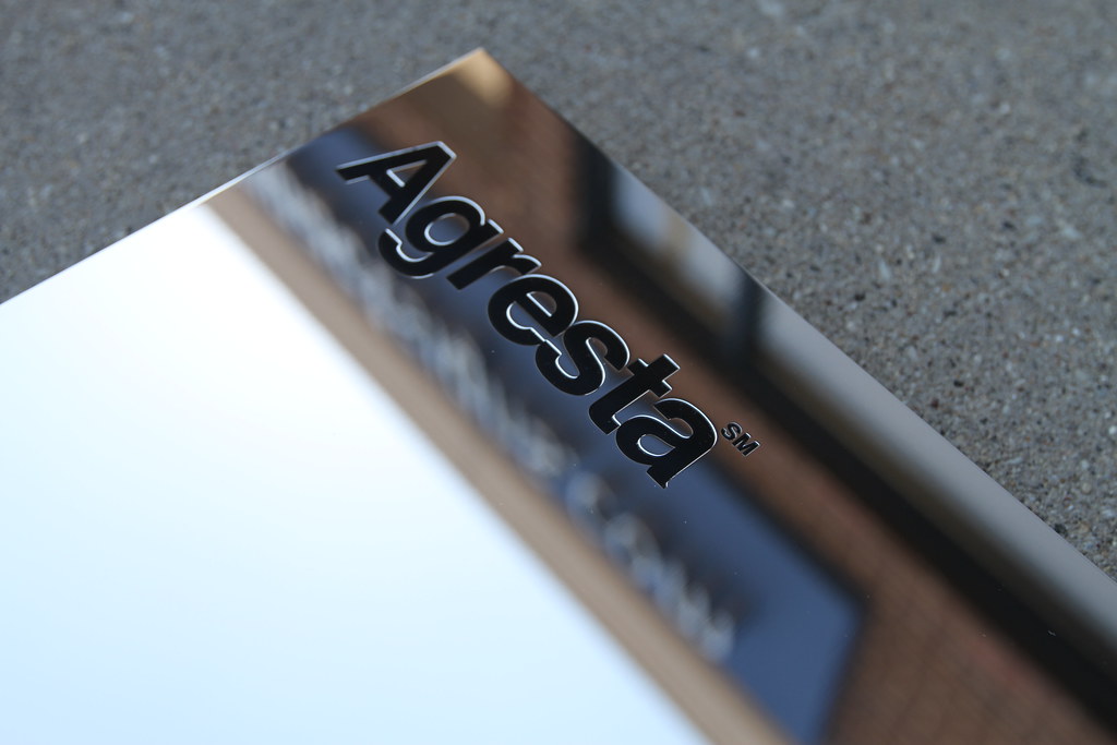 Polished Finish Etched Stainless Steel Plaque