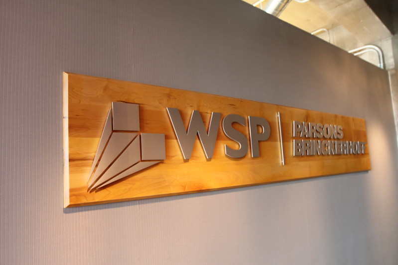 Wooden Panel Office Sign